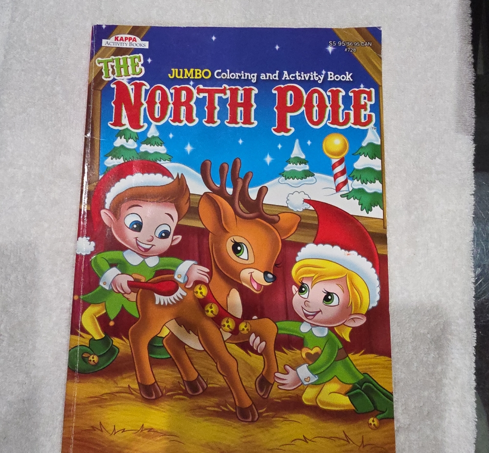 Kappa The North Pole Coloring Book - Red, Green, Blue, Yellow